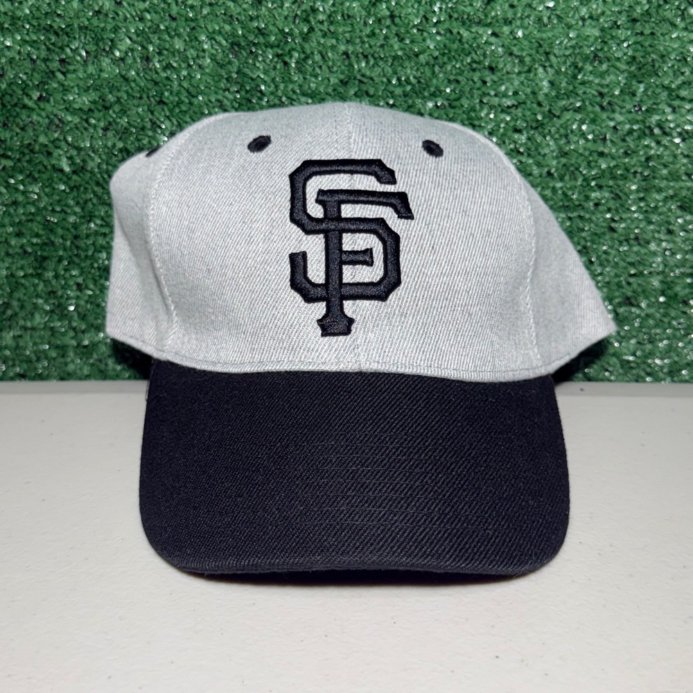 San Francisco Snapback Hat Grey Black Embroidered Baseball Cap Unisex One Size